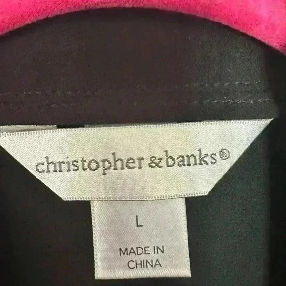 Christopher & Bank Black Long Sleeve Women's Blazer (342) - Picture 10 of 12